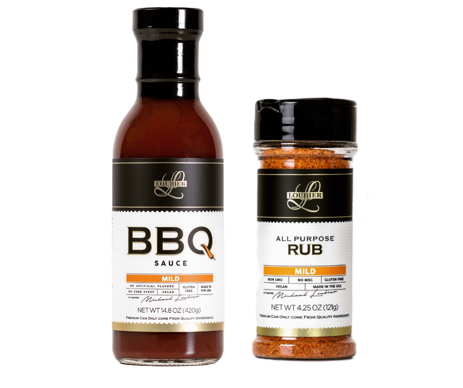 Premium Mild BBQ Sauce & All Purpose Rub Mild - 2 Pack